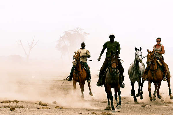 Horseback riding in Tanzania