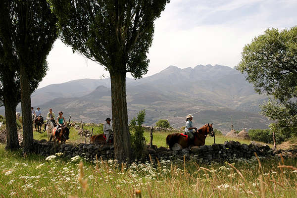 Horseback trail in Spain