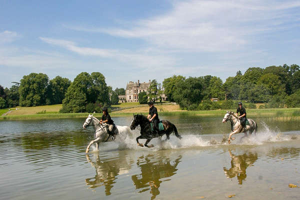 Riders in Ireland at Castle Leslie