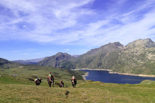 Riders in the Pyrenees 