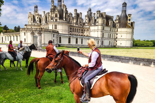Riding holidays in the Loire Valley with Chambord Castle