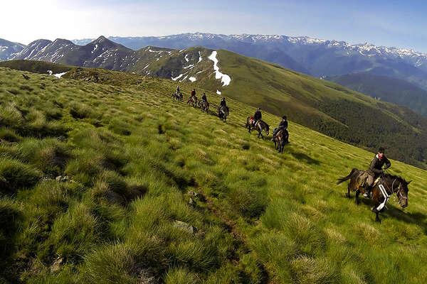 Riding trail in the Pyrenees