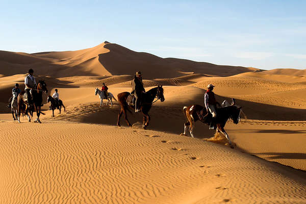 Sahara Desert trail riding holiday