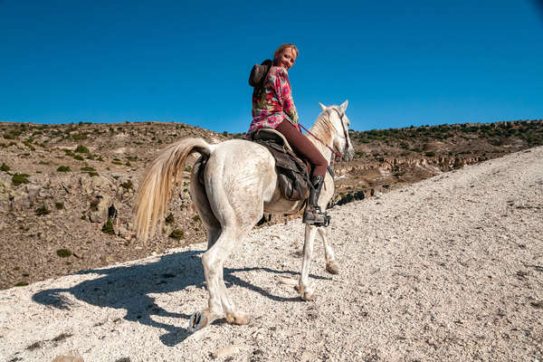 Trail ride on horseback in Cappadocia Turkey