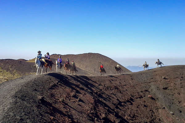 Trail riding on Mt Etna with Equus Journeys and Ride Sicily