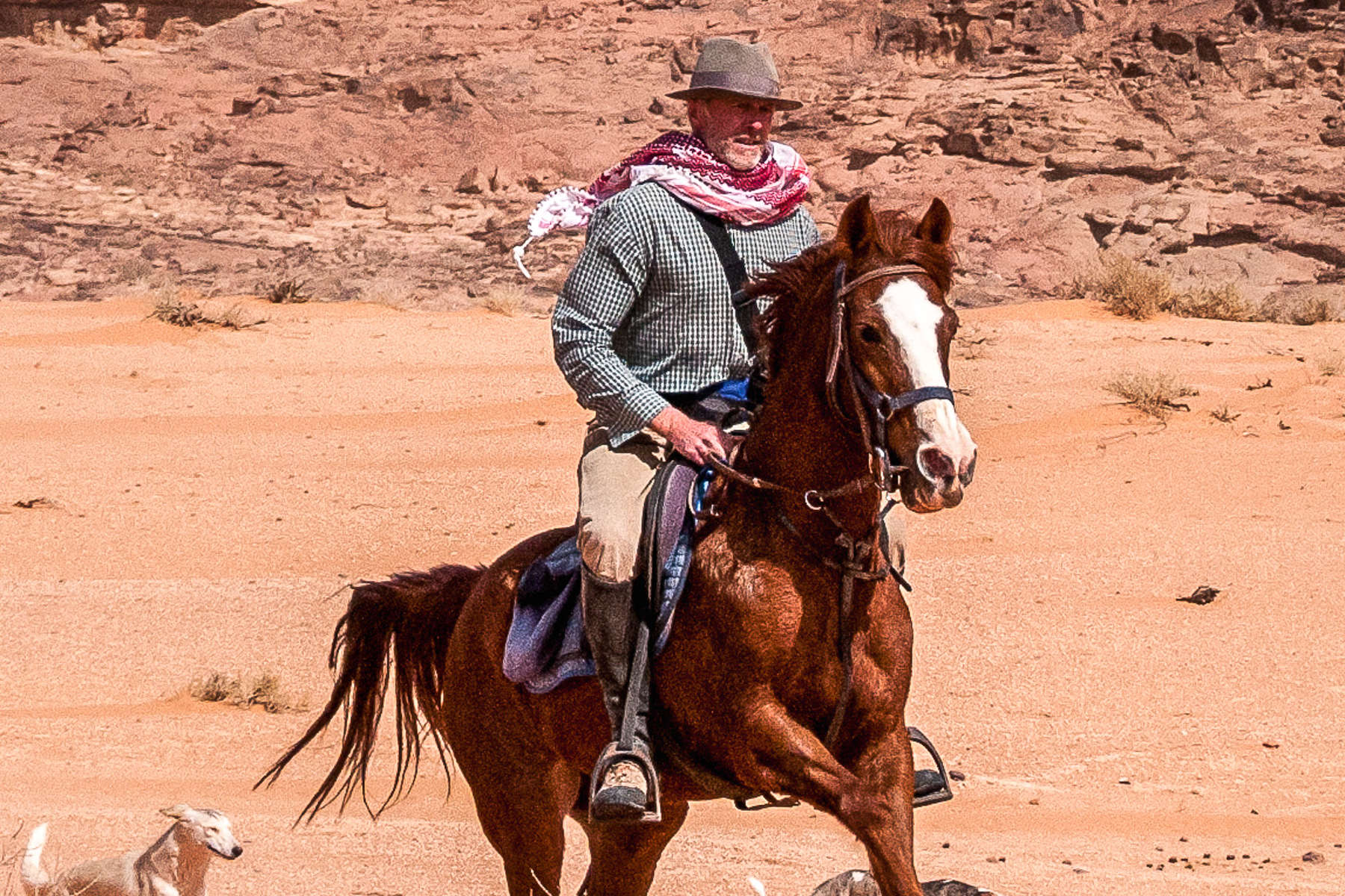 Chris Leservoisier horse riding, team Equus Journeys