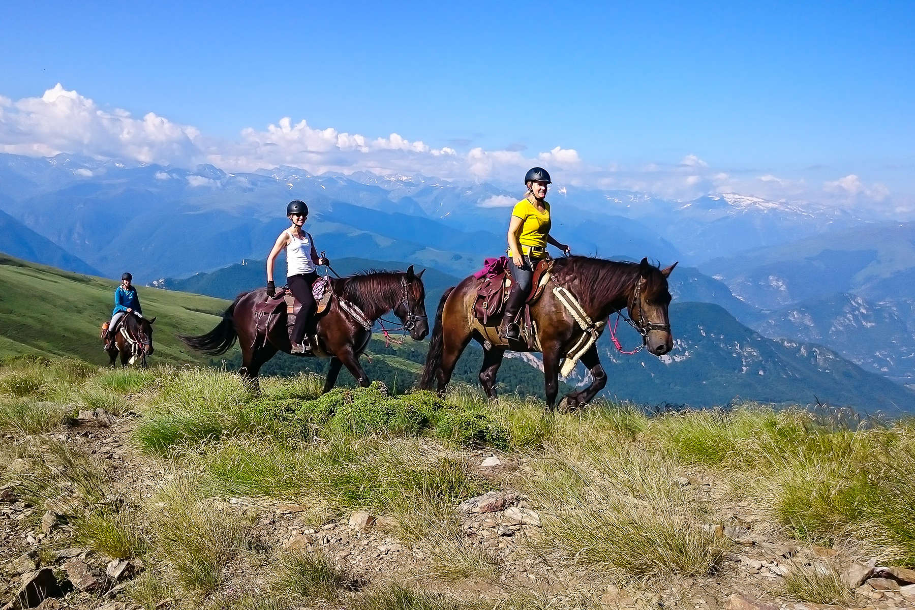 Horseback riding in the Pyrenees