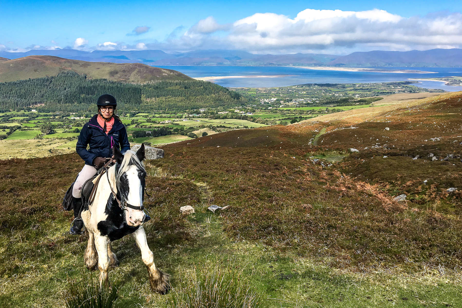 Rider posing for the camera in Ireland