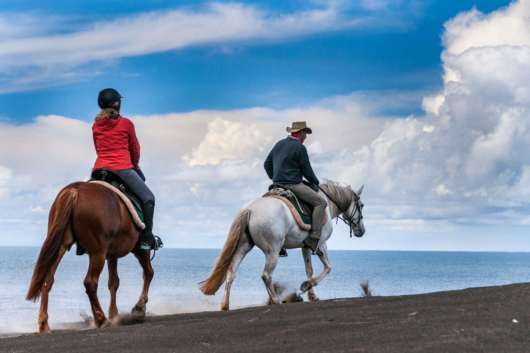 Trail riders in the Azores