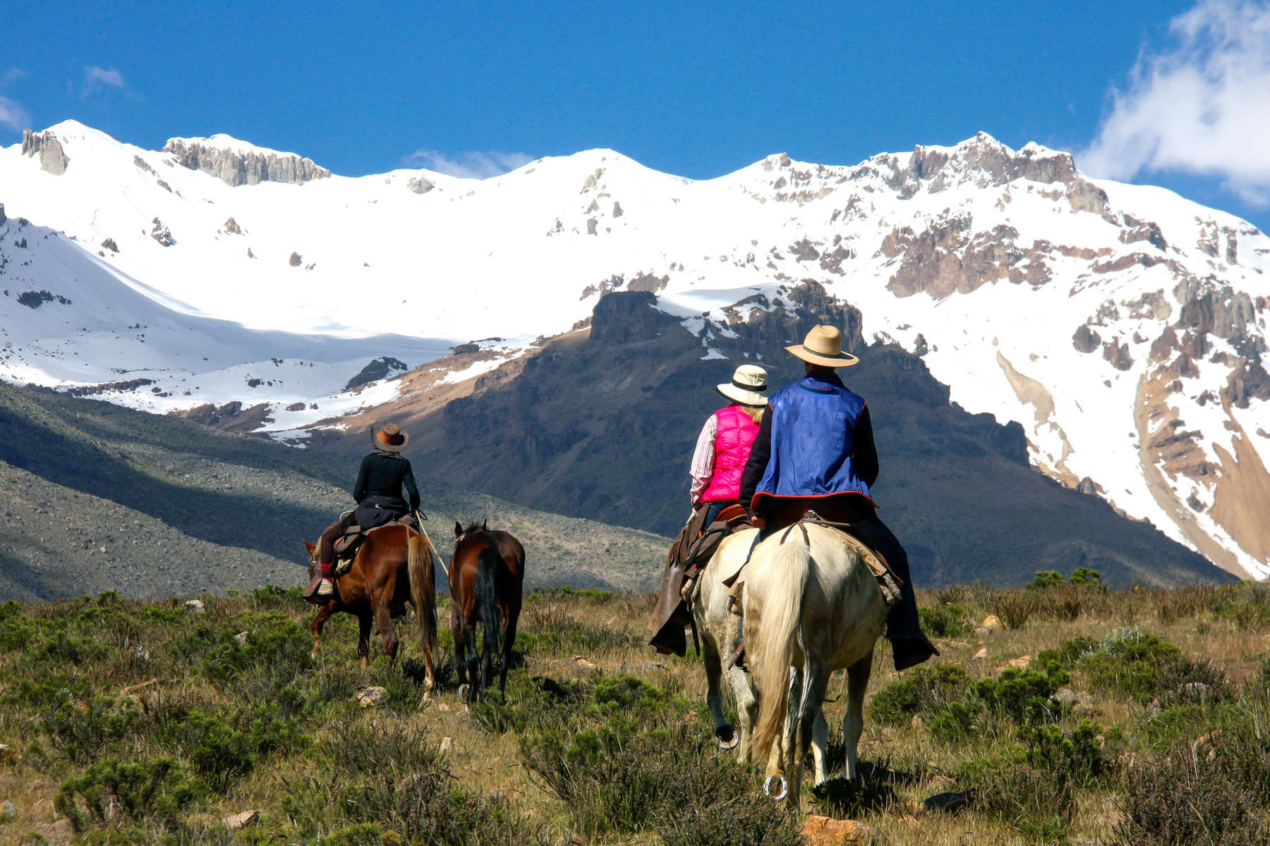 Trail riding in Peru, South America