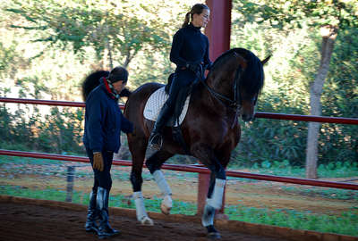 High school classical dressage in Spain and Rafael Soto