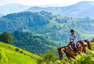 Rider in the Basque Country, France