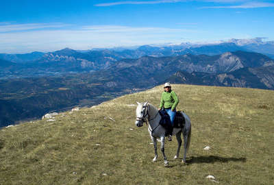 South Alps on horseback, France