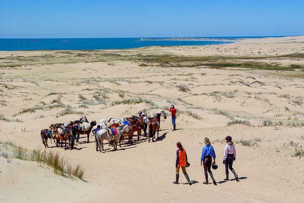 Beach riding in Uruguay