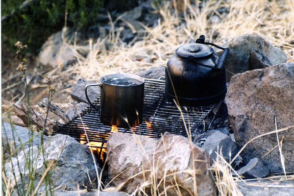 Camping on a riding holiday