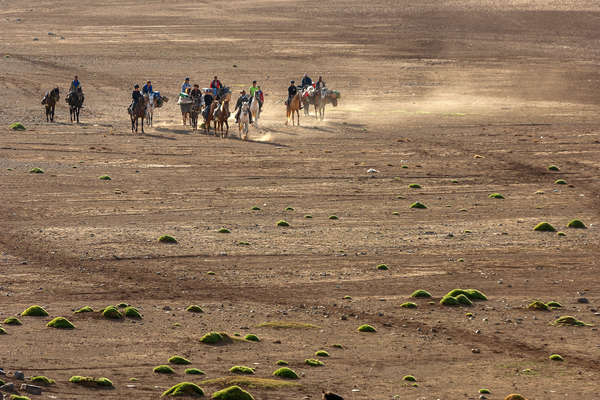 Group of riders in Morocco