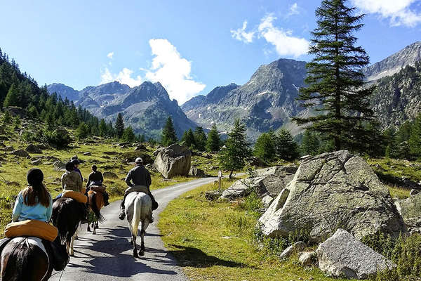 Heading through the mountains