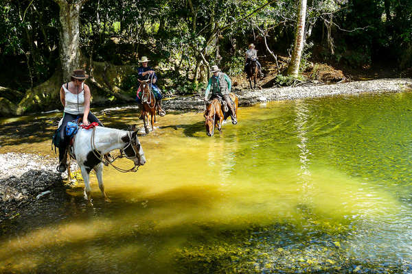 Horseback adventurers in Cuba