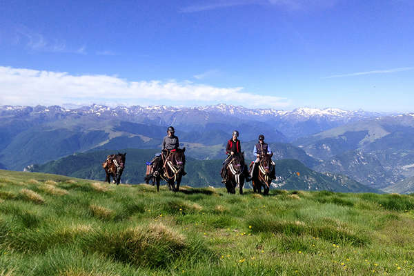 Horseback expedition in the Pyrenees