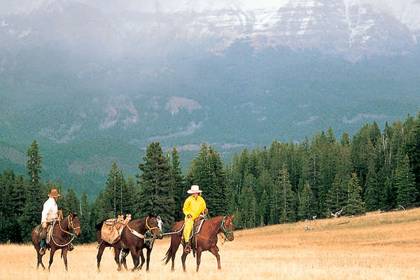 Horseback ranch stay at Bitterroot, Wyoming USA 