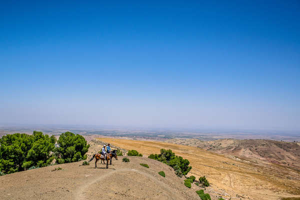 Horseback riders enjoying the views from mOrocco