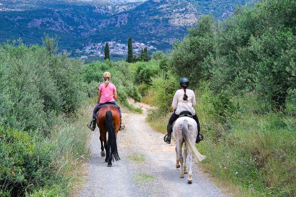 Horseback riding in Crete