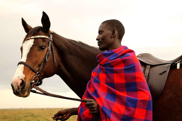Horseback safari in Kenya