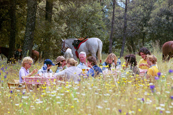 Horseback trails in the Gredos Mountains Spain