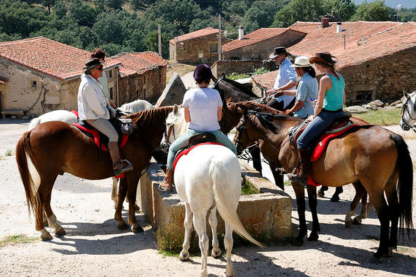 Horseback trails in the Gredos Valley Spain