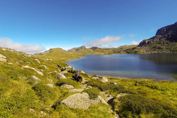 Lake in the Pyrenee mountains