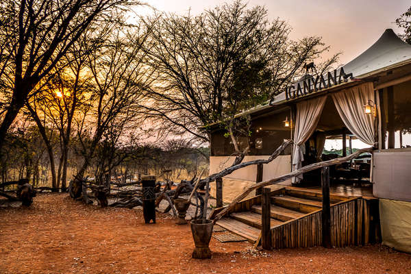 Local camp setting in Zimbabwe