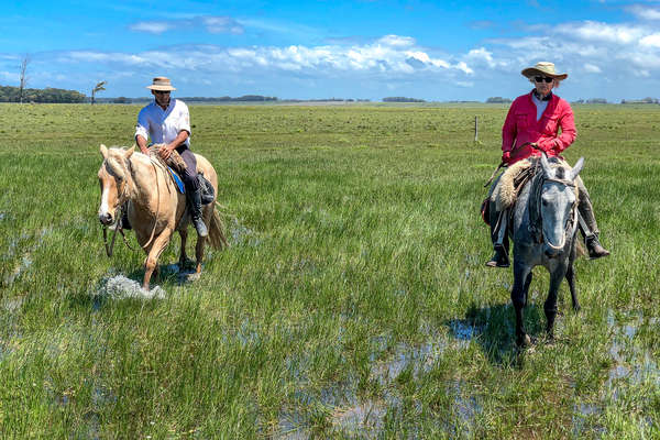 On horseback in the Uruguayan pampa