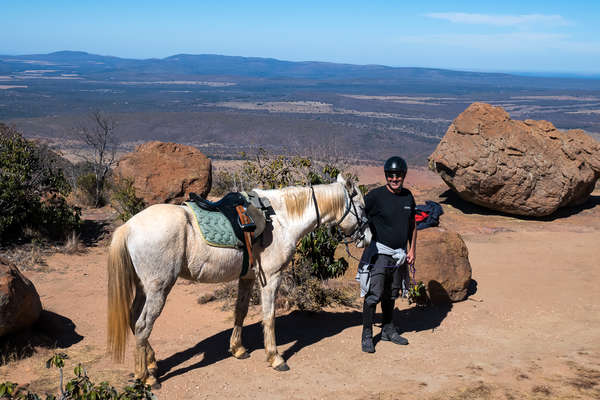 Rider in the escarpment in the Entabeni conservancy