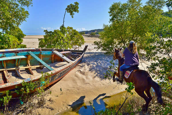 Rider jumping in Mozambique