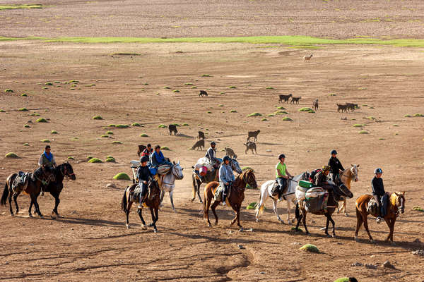 Riders on a trail riding holiday in Morocco