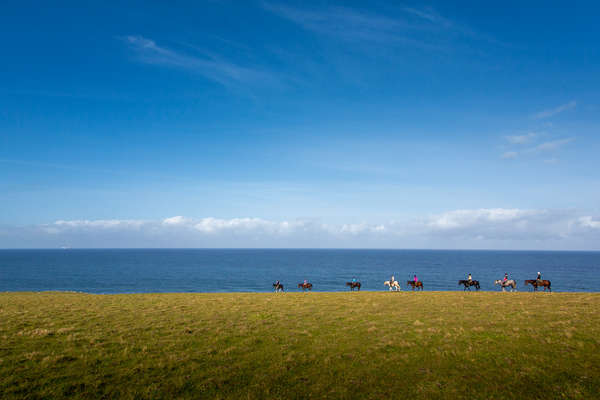 Riders on a trail riding holiday in South Africa, Wild Coast Trail