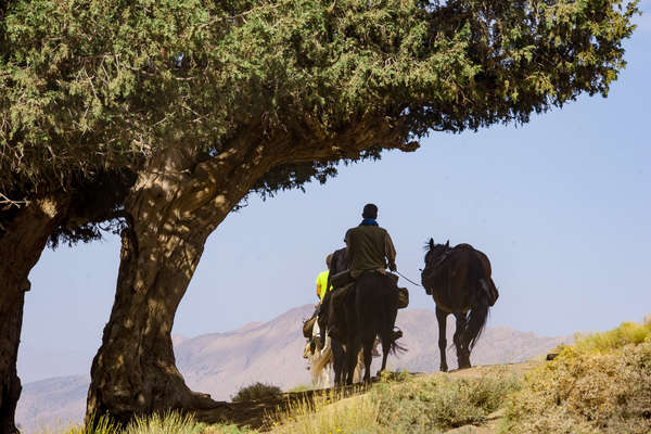 Short riding break in the Atlas Mountains, Morocco