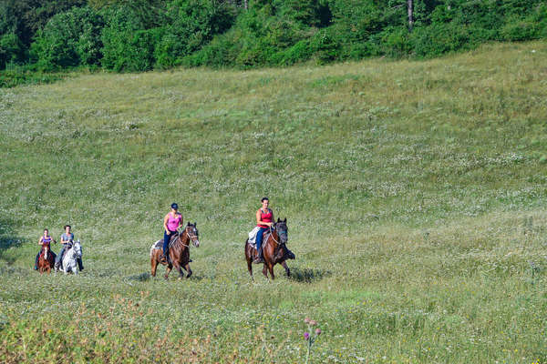 Stationary riding holiday in Tuscany