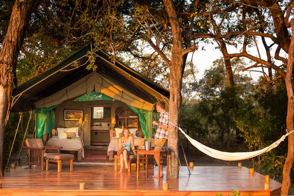 Tents at Macatoo Camp, Botswana