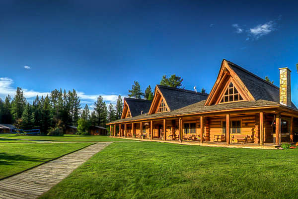 The main ranch at the Three Bars, Canada