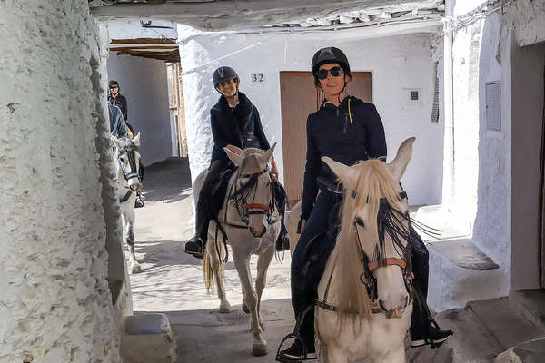 Trail ride across the High Peaks of Sierra Nevada