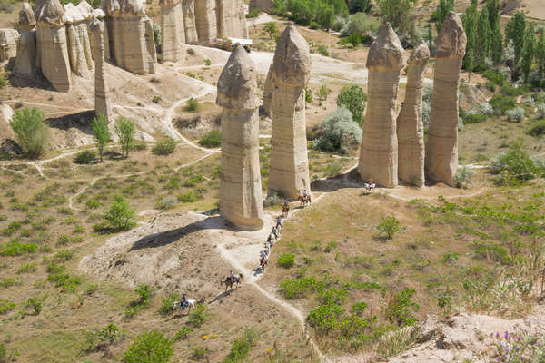 Trail ride through Love Valley, Cappadocia