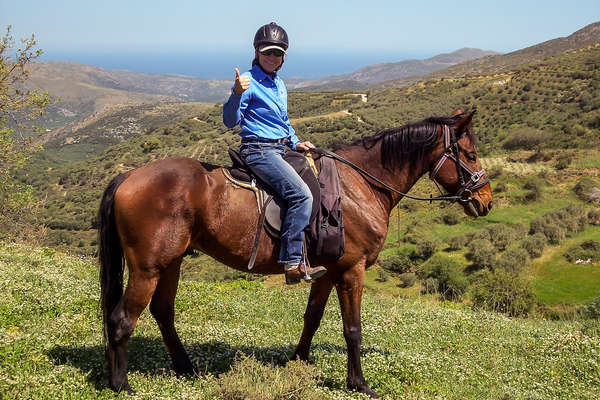 Trail rider in Crete