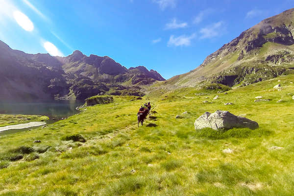 Trail riding expedition in the Pyrenees across France and Spain