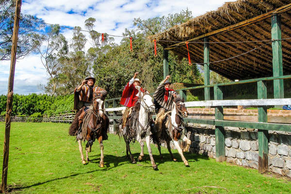 Trail riding in Ecuador