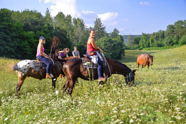 Trail riding in Tuscany