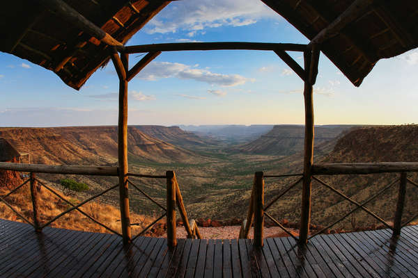 View from the lodge on this horseback safari