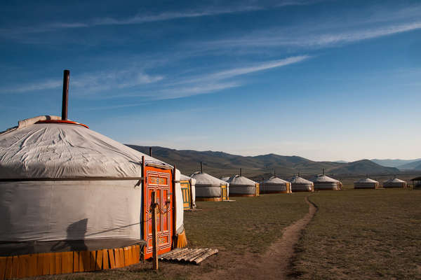 Yurt camp in Mongolia (Khentii)