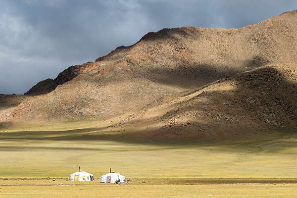 Yurts in the Zavkhan region, Mongolia
